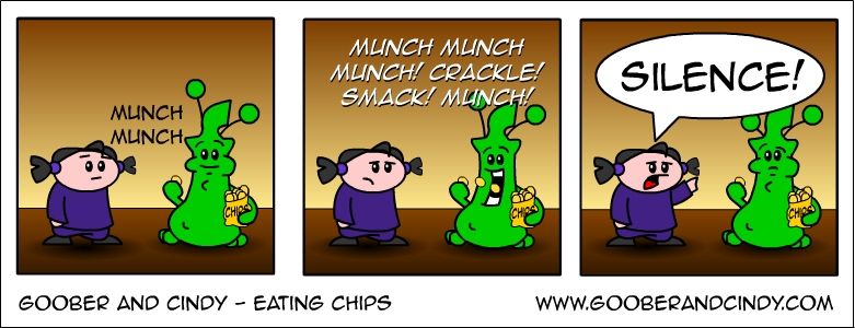 Eating chips