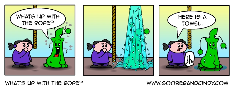What's up with the rope?