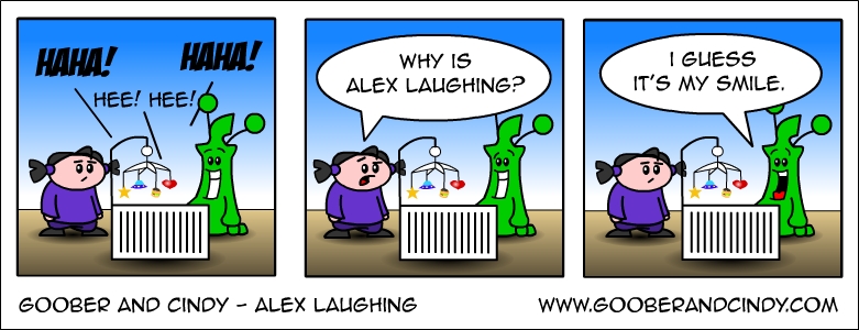 Alex laughing